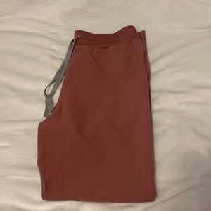 Figs Women’s High Waisted Livingston Basic- mauve size large